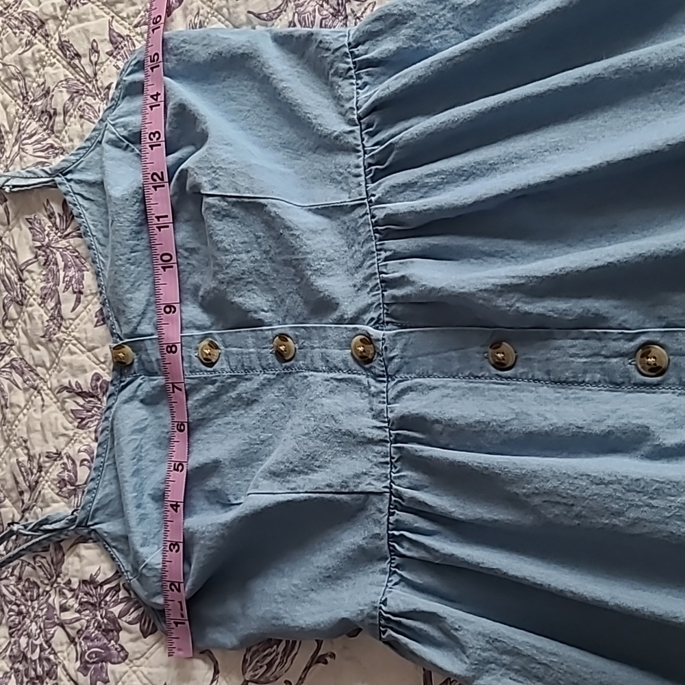 Japna Chambray Sweetheart Fit & Flare Dress - Picture 4 of 9